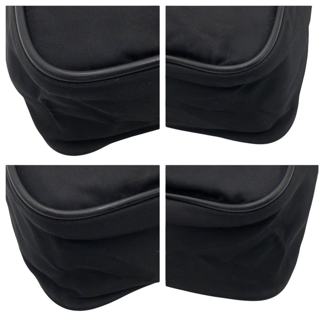 PRADA Shoulder Bag Nylon Black black Shoulder bag Messenger bag Test Triangular logo mens Used Authentic