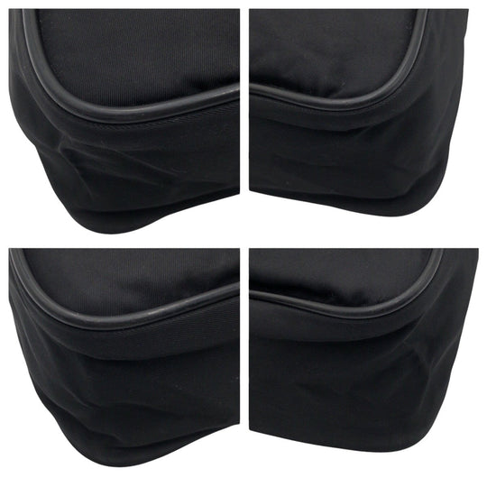 PRADA Shoulder Bag Nylon Black black Shoulder bag Messenger bag Test Triangular logo mens Used Authentic