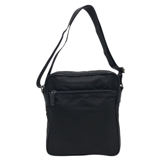 PRADA Shoulder Bag Nylon Black black Shoulder bag Messenger bag Test Triangular logo mens Used Authentic
