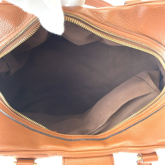 LOUIS VUITTON Shoulder Bag M97052 leather Brown Gold Metal Shoulder Bag handbag Monogram Mahina Runner PM Women Used Authentic
