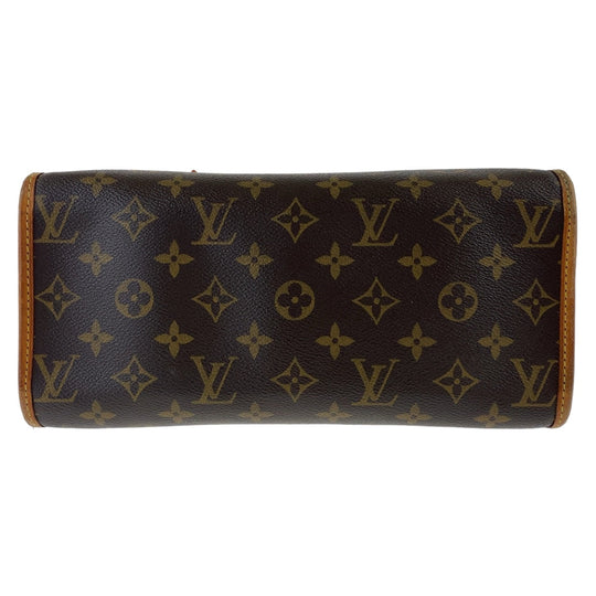 LOUIS VUITTON Tote Bag M40007 PVC, Leather Brown Gold Metal Tote Bag Handbag Shoulder Bag Monogram Popan cool o Women Used Authentic