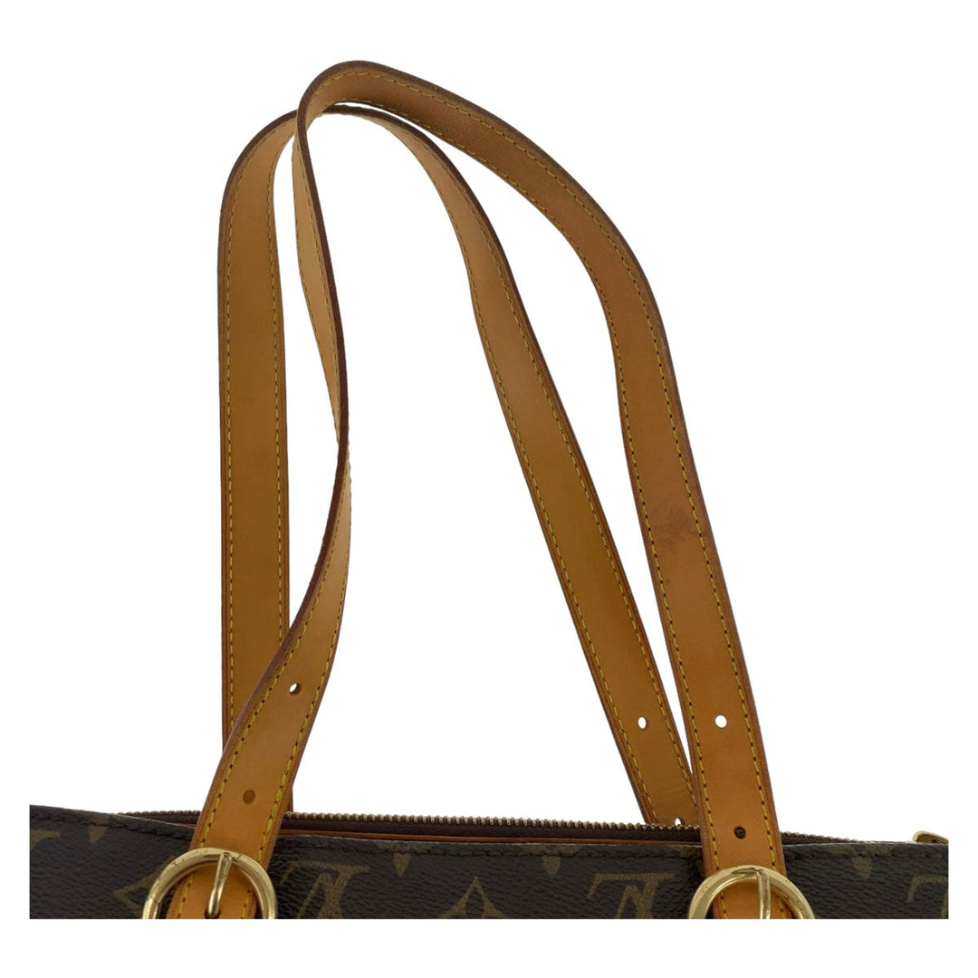 LOUIS VUITTON Tote Bag M40007 PVC, Leather Brown Gold Metal Tote Bag Handbag Shoulder Bag Monogram Popan cool o Women Used Authentic