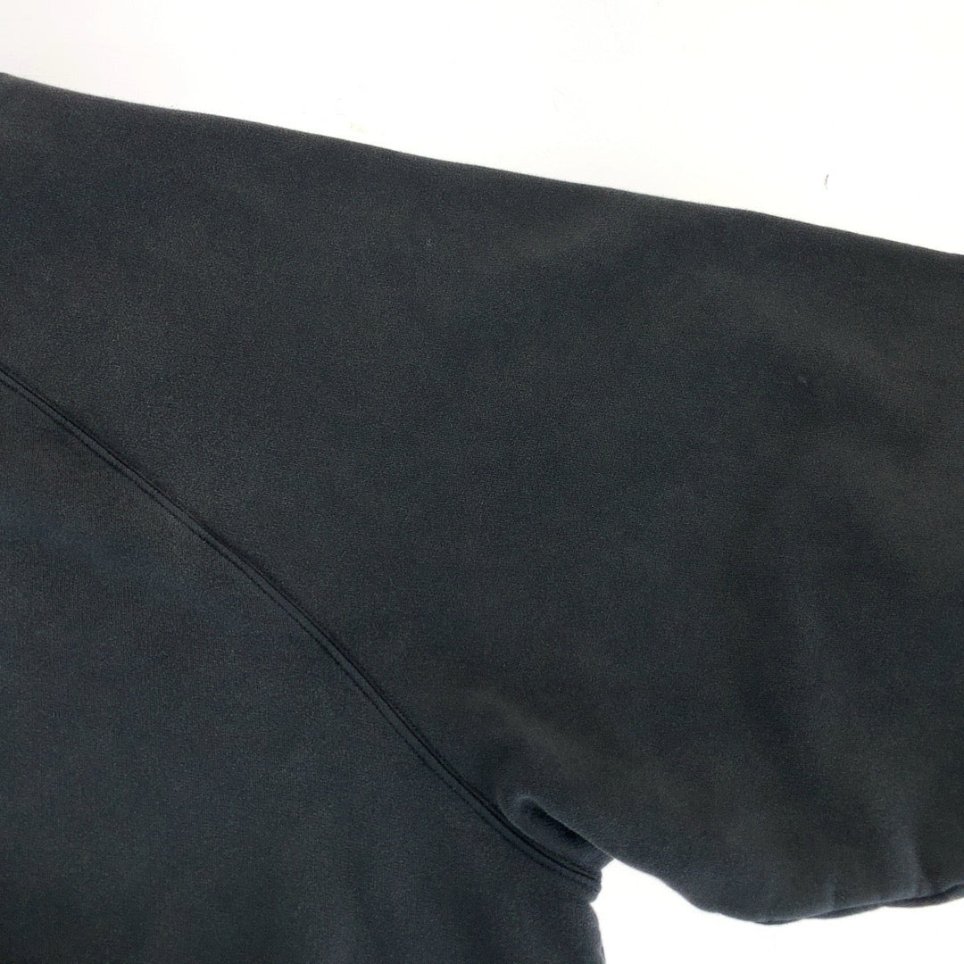 BALENCIAGA Hoodie PJ87 697879 TMVH2 cotton black Hoodie Taping logo mens UK 4 Used Authentic