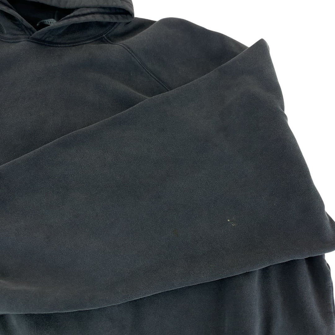 BALENCIAGA Hoodie PJ87 697879 TMVH2 cotton black Hoodie Taping logo mens UK 4 Used Authentic