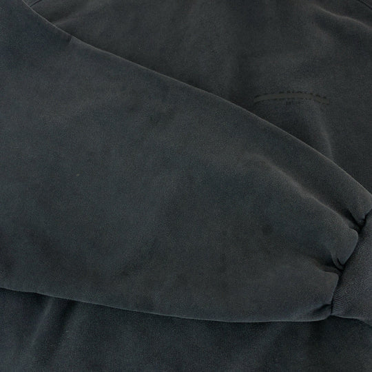BALENCIAGA Hoodie PJ87 697879 TMVH2 cotton black Hoodie Taping logo mens UK 4 Used Authentic