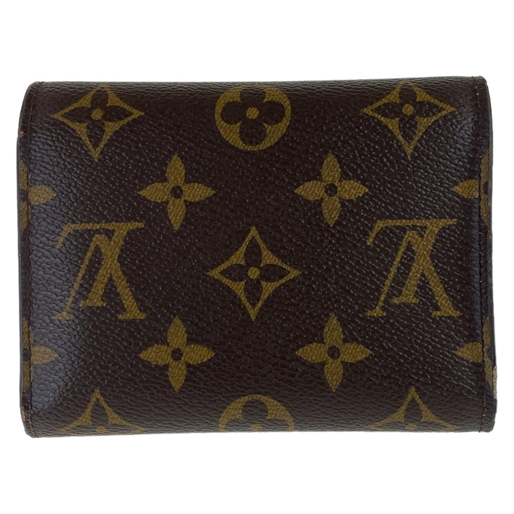 LOUIS VUITTON Tri-fold wallet M69754 PVC Brown Pink Gold Metal Folding wallet Compact wallet Monogram Vivienne Portefeuille Victorine Women Used Authentic