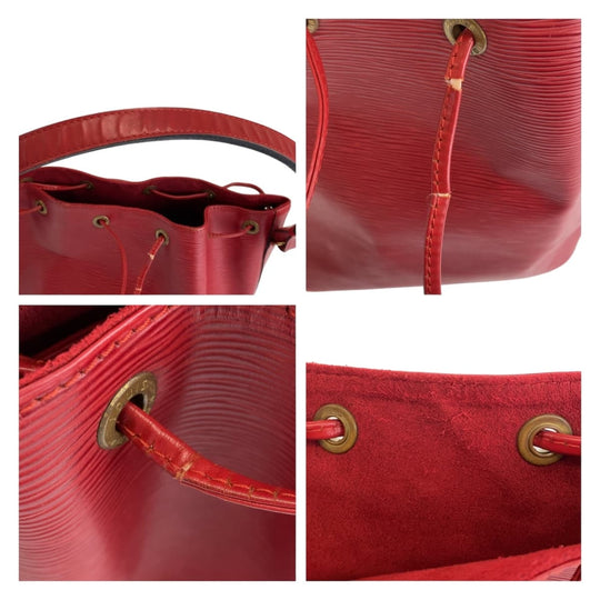 LOUIS VUITTON Shoulder Bag M44107 Epi Leather Red Gold Metal Drawstring bag Shoulder Bag Epi Petit Noe Women Used Authentic