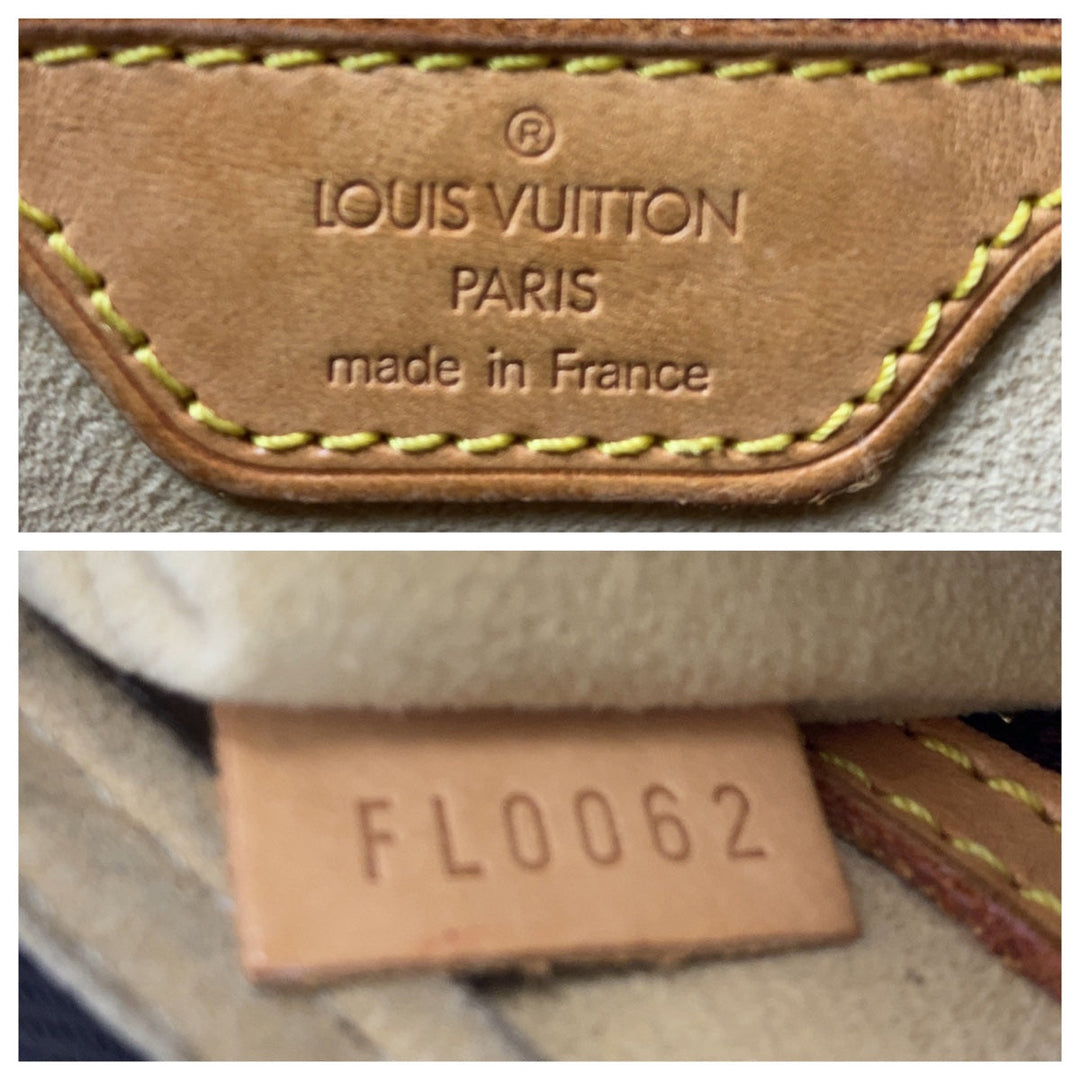 LOUIS VUITTON Shoulder Bag M51146 PVC, Leather Brown Gold Metal Shoulder Bag Monogram LoopingMM Women Used Authentic