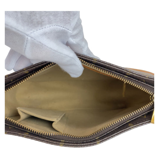 LOUIS VUITTON Shoulder Bag M51146 PVC, Leather Brown Gold Metal Shoulder Bag Monogram LoopingMM Women Used Authentic