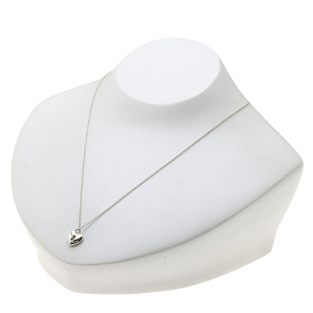 TIFFANY&Co. Necklace SV Silver Lockheart Women Used Authentic