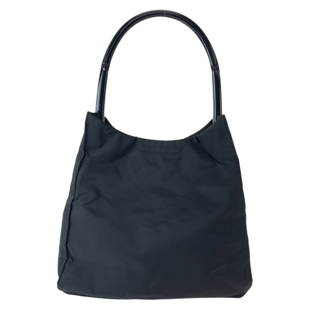 PRADA Shoulder Bag Nylon Black black One Shoulder Bag Handbag Test Triangle With logo Women Used Authentic