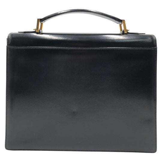 Yves Saint Laurent Handbag enamel Black Gold Metal Handbag Shoulder Bag Women Used Authentic