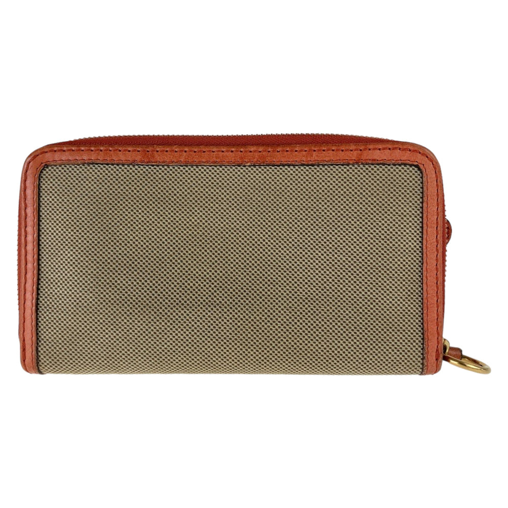 Chloe Long Wallet Purse canvas Orange Harley