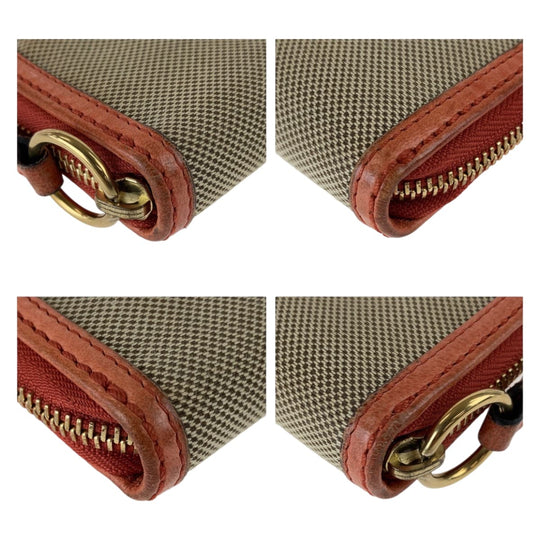 Chloe Long Wallet Purse canvas Orange Harley