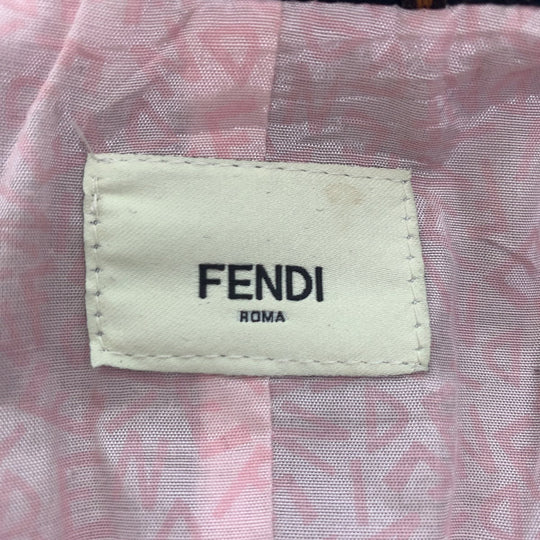FENDI pea coat Wool, Rayon black Pea coat, frill coat, semi-long coat, half coat Kids 12 Used Authentic