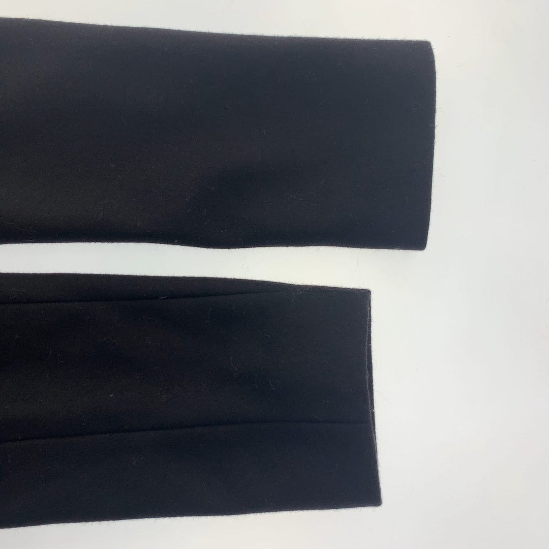 FENDI pea coat Wool, Rayon black Pea coat, frill coat, semi-long coat, half coat Kids 12 Used Authentic