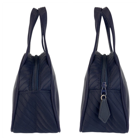 Yves Saint Laurent Handbag Nylon Navy SilverMetal YSL