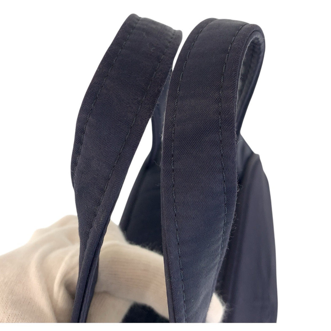 Yves Saint Laurent Handbag Nylon Navy SilverMetal YSL