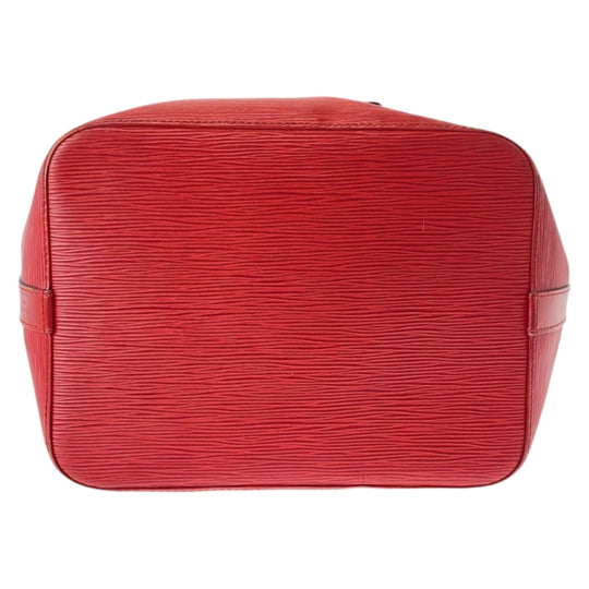 LOUIS VUITTON Shoulder Bag M44107 leather Castilian Red Gold Metal Epi Petit Noe Women Used Authentic
