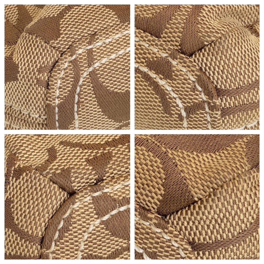 COACH Shoulder Bag canvas Brown Signature