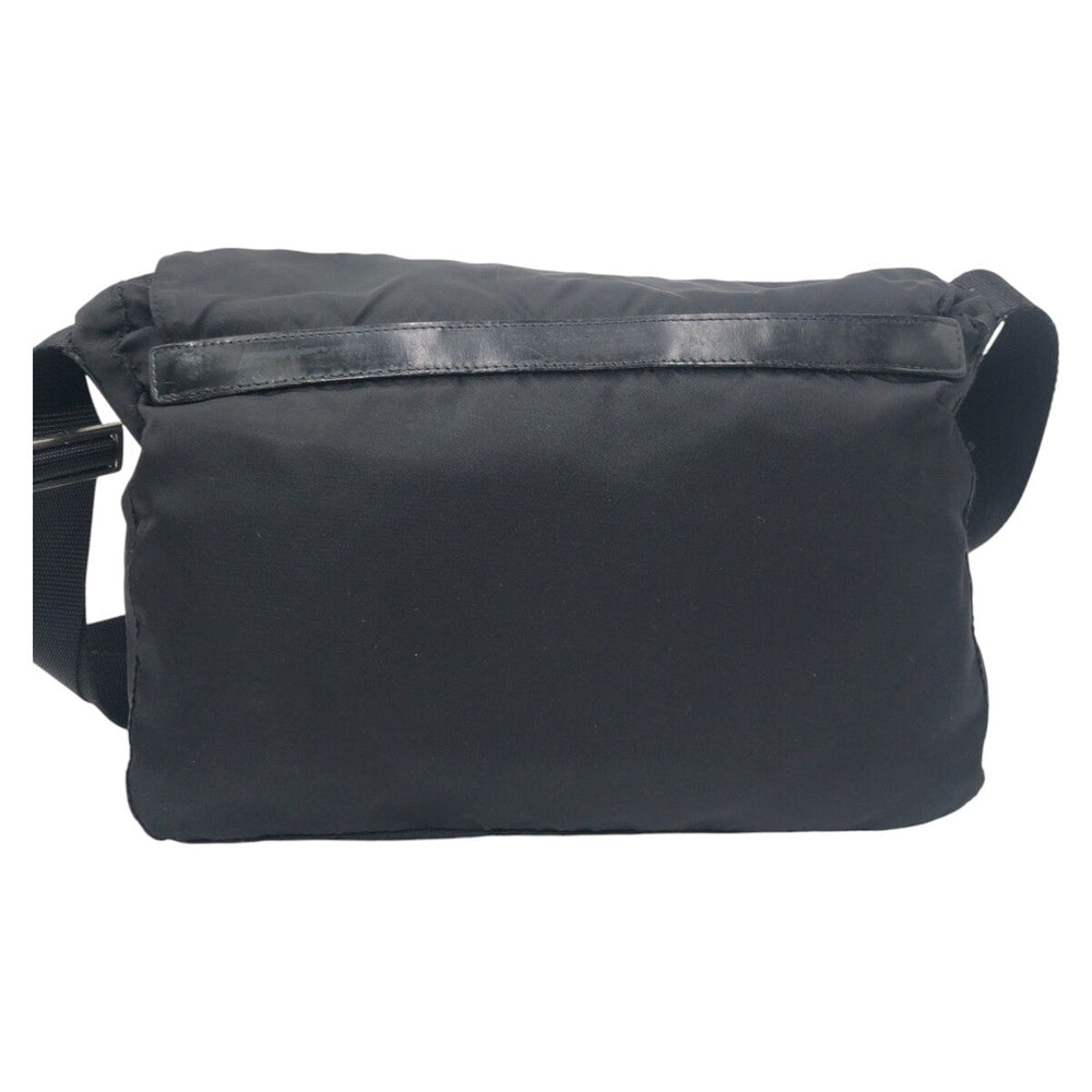 PRADA Shoulder Bag Nylon Black black Shoulder Bag Messenger bag Test Triangular logo mens Used Authentic