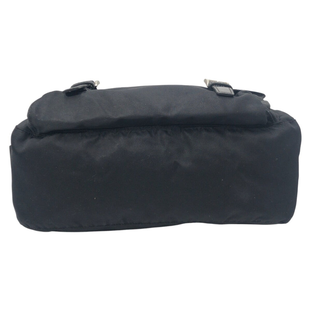 PRADA Shoulder Bag Nylon Black black Shoulder Bag Messenger bag Test Triangular logo mens Used Authentic