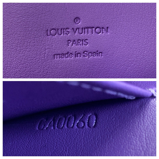 LOUIS VUITTON Shoulder Bag M91214 patent leather , leather Purple Gold Metal Shoulder Bag Vernis Thompson Street Women Used Authentic