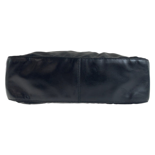 PRADA Shoulder Bag Nylon, Leather, Plastic Black black Test Women Used Authentic