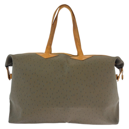 Yves Saint Laurent Boston Duffel bag PVC, Leather Brown Gold Metal Boston Duffel bag unisex YSL Women Used Authentic
