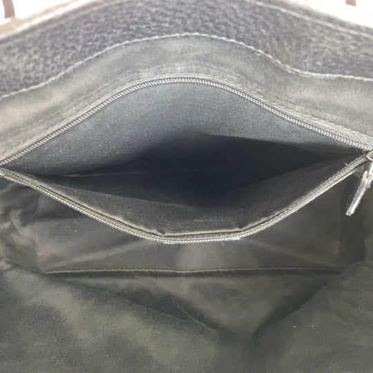 GUCCI Tote Bag 113019 GG canvas, leather Black SilverMetal Tote Bag handbag Women Used Authentic