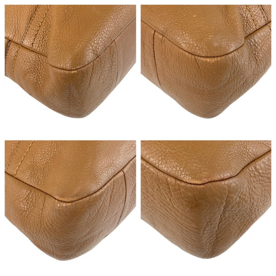 COACH Shoulder Bag E1359-F23293 leather Brown Gold Metal Hobo Women Used Authentic