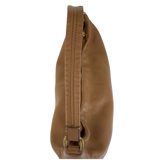 COACH Shoulder Bag E1359-F23293 leather Brown Gold Metal Hobo Women Used Authentic