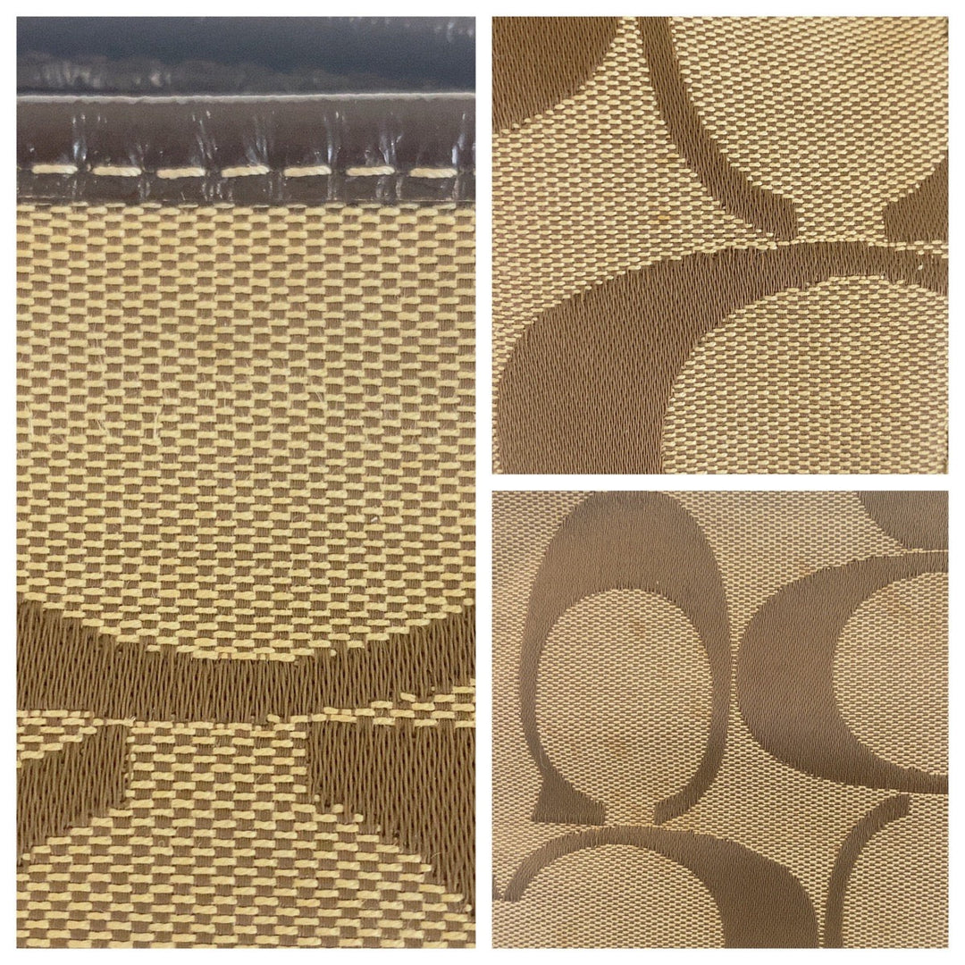 COACH Tote Bag canvas Brown Signature