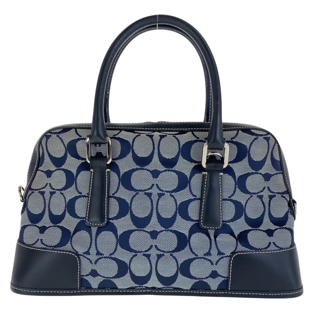 COACH Tote Bag canvas Navy Signature