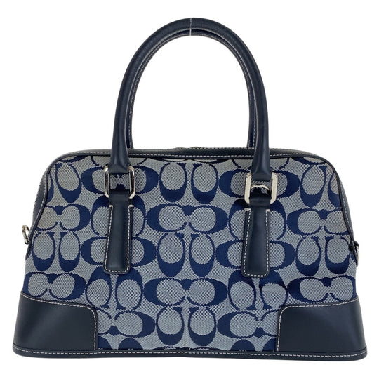 COACH Tote Bag canvas Navy Signature