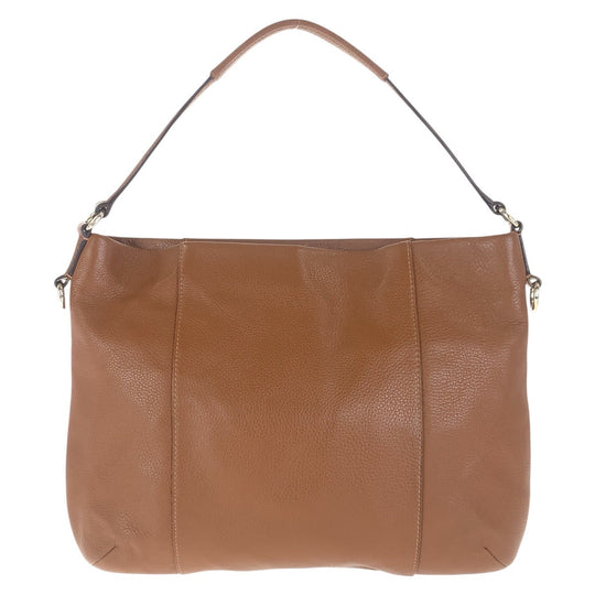 COACH Shoulder Bag leather Brown Gold Metal Shoulder Bag Handbag 2WAY Women Used Authentic