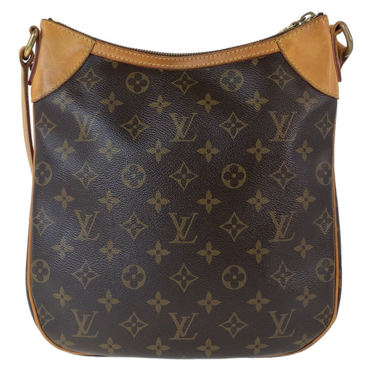 LOUIS VUITTON Shoulder Bag M56390 PVC, Leather Brown Gold Metal Crossbody Shoulder Bag Pochette Monogram Odeon PM Women Used Authentic
