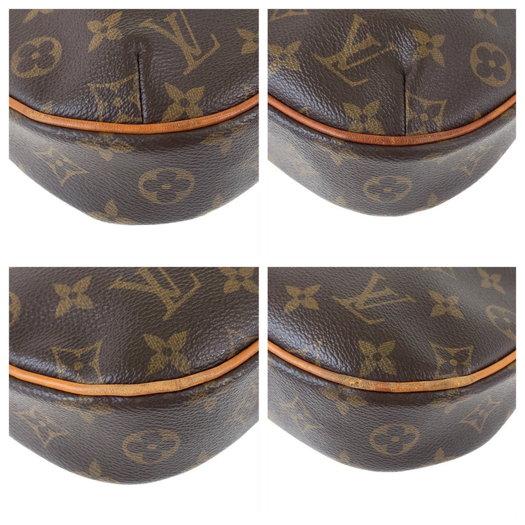 LOUIS VUITTON Shoulder Bag M56390 PVC, Leather Brown Gold Metal Crossbody Shoulder Bag Pochette Monogram Odeon PM Women Used Authentic
