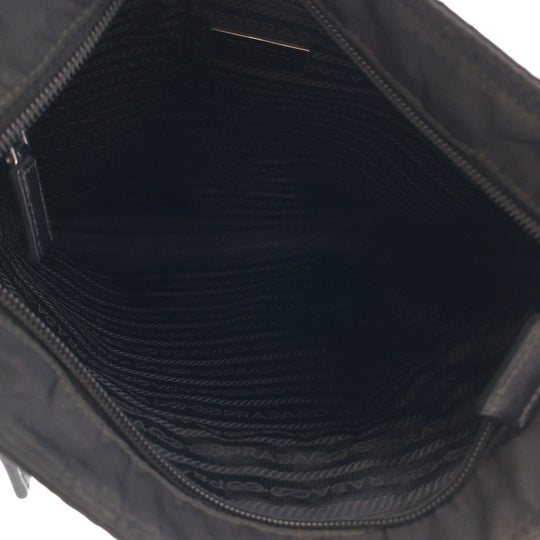 PRADA Shoulder Bag VA0340 Nylon Black SilverMetal Shoulder Bag Messenger bag Test Triangle With logo mens Used Authentic