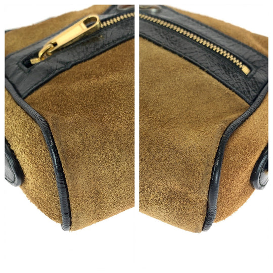 GUCCI Shoulder Bag 573321 Suede, Leather Brown Red Green GoldMetal Shoulder Bag pochette Ofidia Women Used Authentic