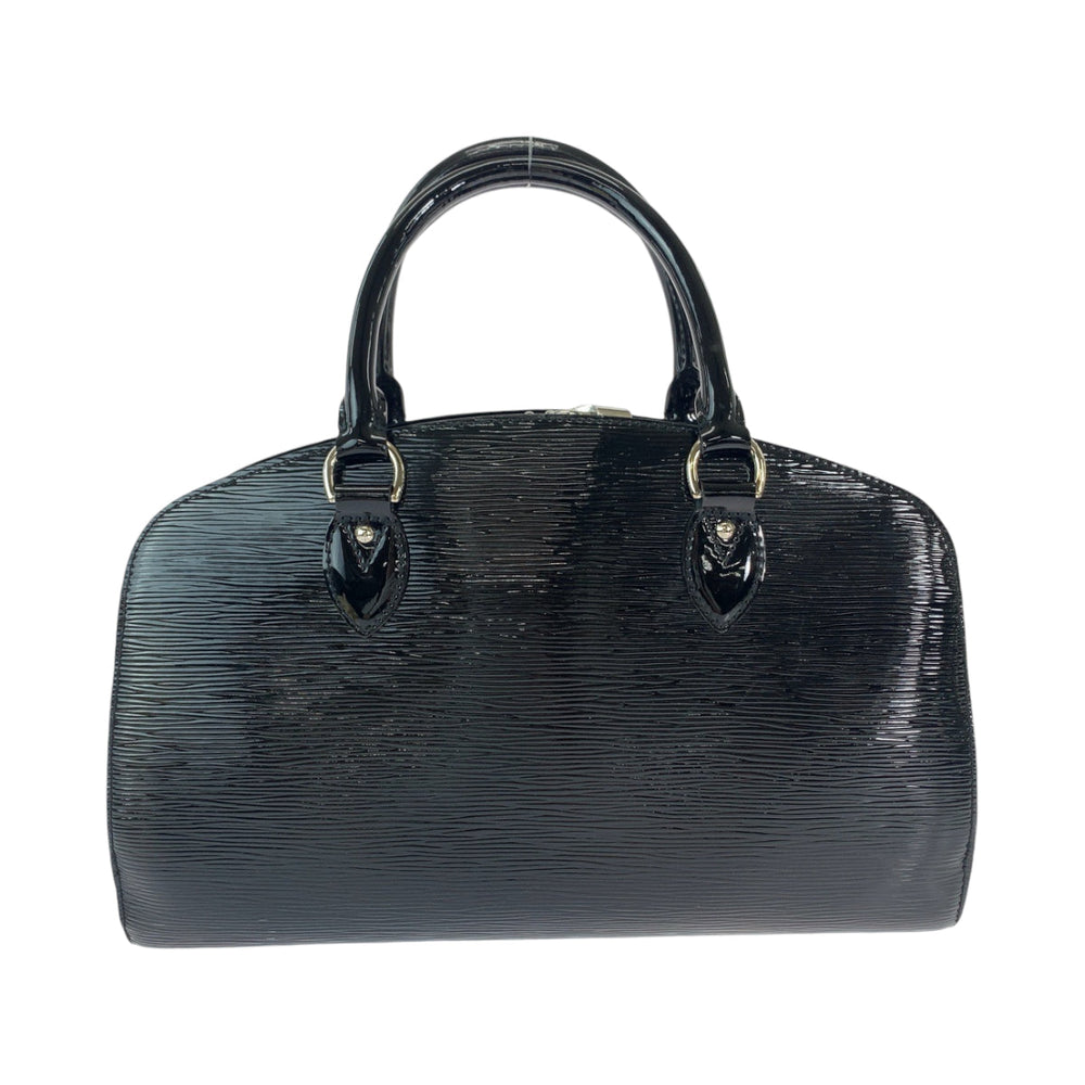LOUIS VUITTON Handbag M5907N Patent leather Black SilverMetal Handbag Boston Duffel bag Epi Electric Ponneuf PM Women Used Authentic