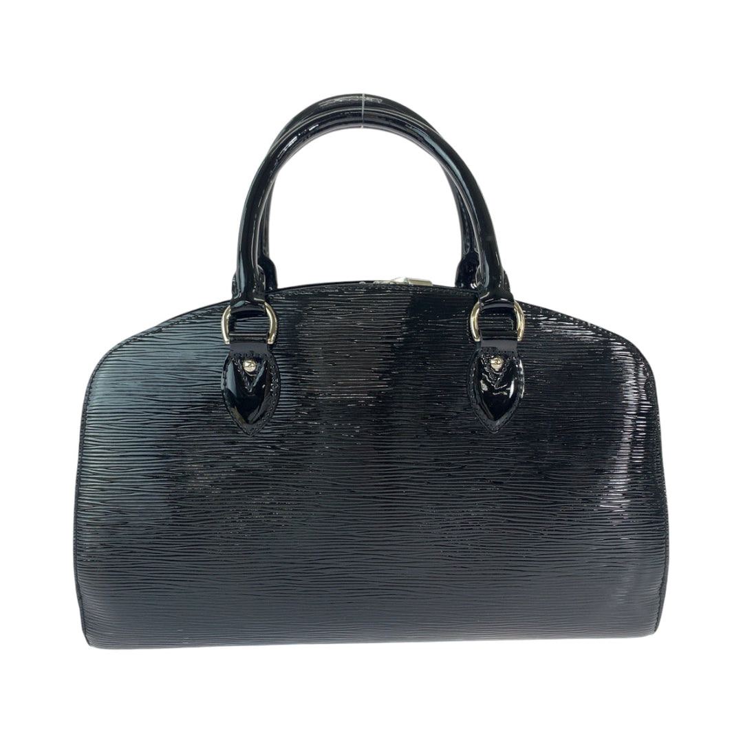 LOUIS VUITTON Handbag M5907N Patent leather Black SilverMetal Handbag Boston Duffel bag Epi Electric Ponneuf PM Women Used Authentic