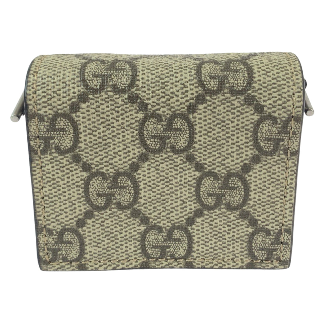 GUCCI Other accessories GG Supreme Canvas Beige Brown SilverMetal Chain AirPods Case AirPods PRO Case Earphone Case Dionysus Women Used Authentic