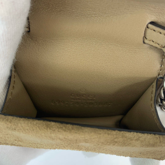GUCCI Other accessories GG Supreme Canvas Beige Brown SilverMetal Chain AirPods Case AirPods PRO Case Earphone Case Dionysus Women Used Authentic