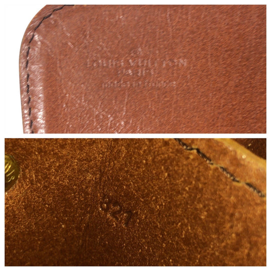 LOUIS VUITTON Shoulder Bag M51252 PVC, Leather Brown Gold Metal Crossbody Shoulder Bag Messenger Bag Monogram CartouchiereGM Women Used Authentic