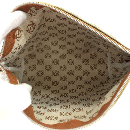 LOEWE Pouch Nylon white anagram