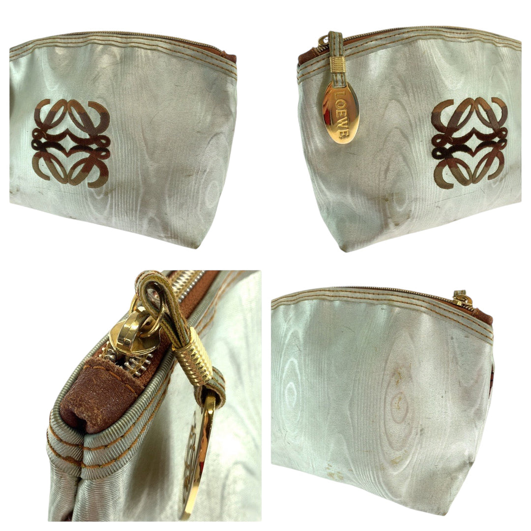 LOEWE Pouch Nylon white anagram