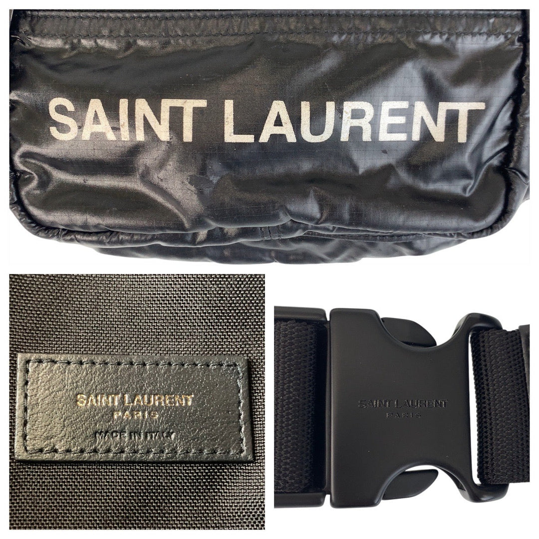 SAINT LAURENT PARIS Sling bag Nylon Black black