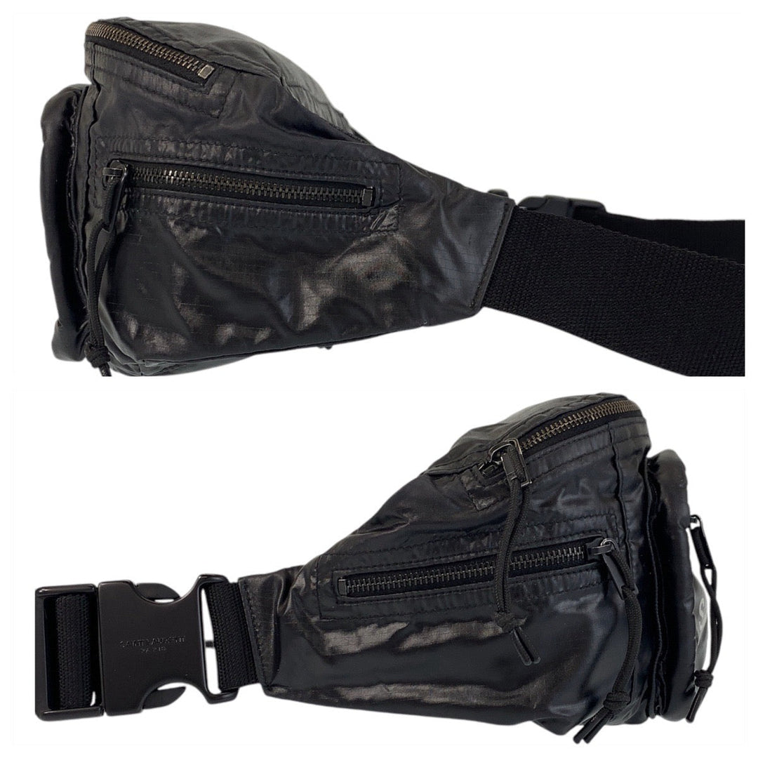 SAINT LAURENT PARIS Sling bag Nylon Black black