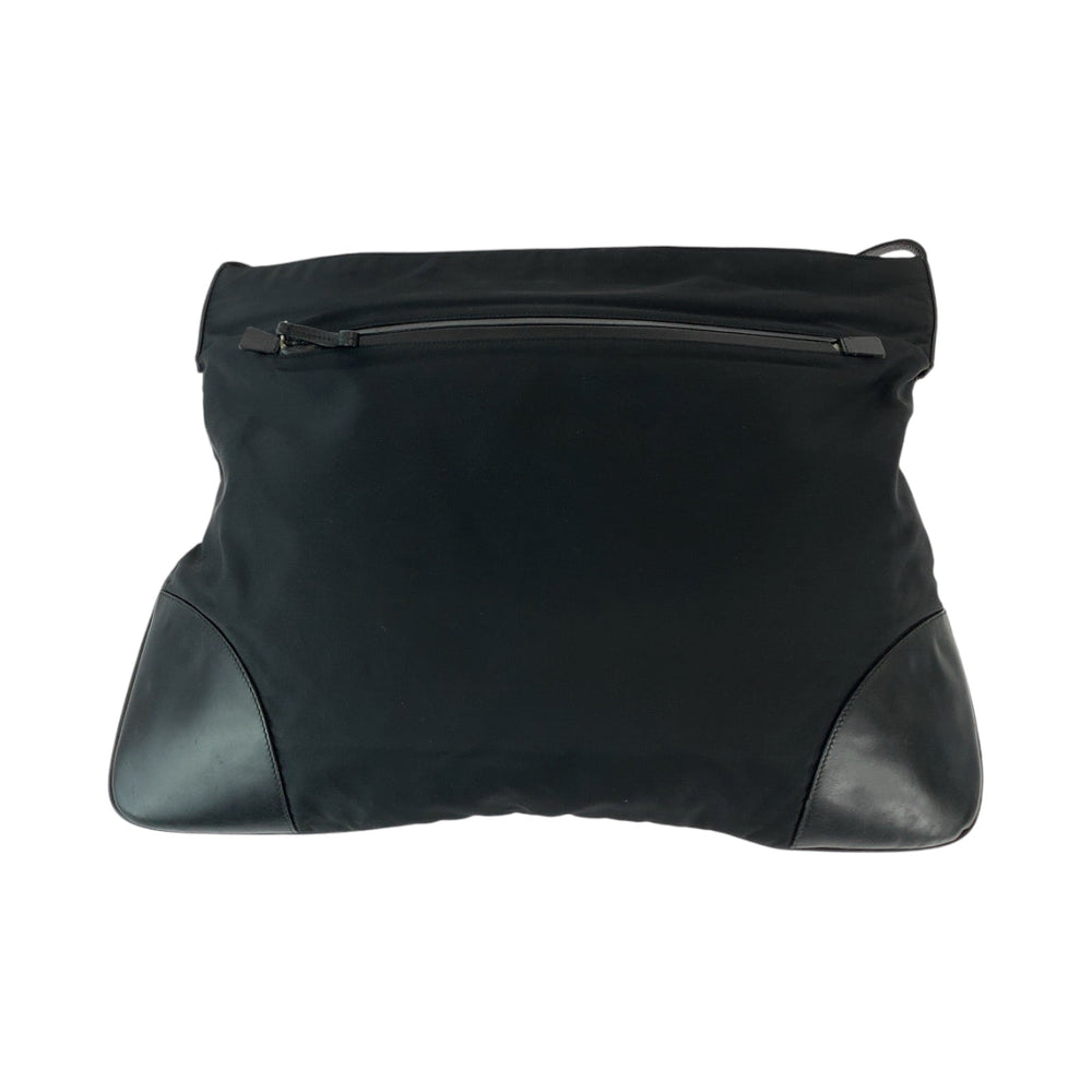 PRADA Shoulder Bag Nylon Black black Shoulder Bag Messenger bag Test Triangle With logo mens Used Authentic
